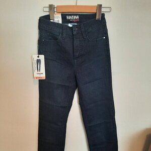 NWT. Santana. Size 2 classic fit with tummycontrol mid-rise straight leg jeans.